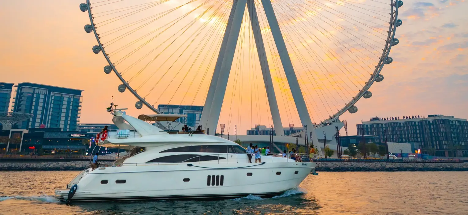 Dubai Harbour Luxury Yacht Sunset Cruise