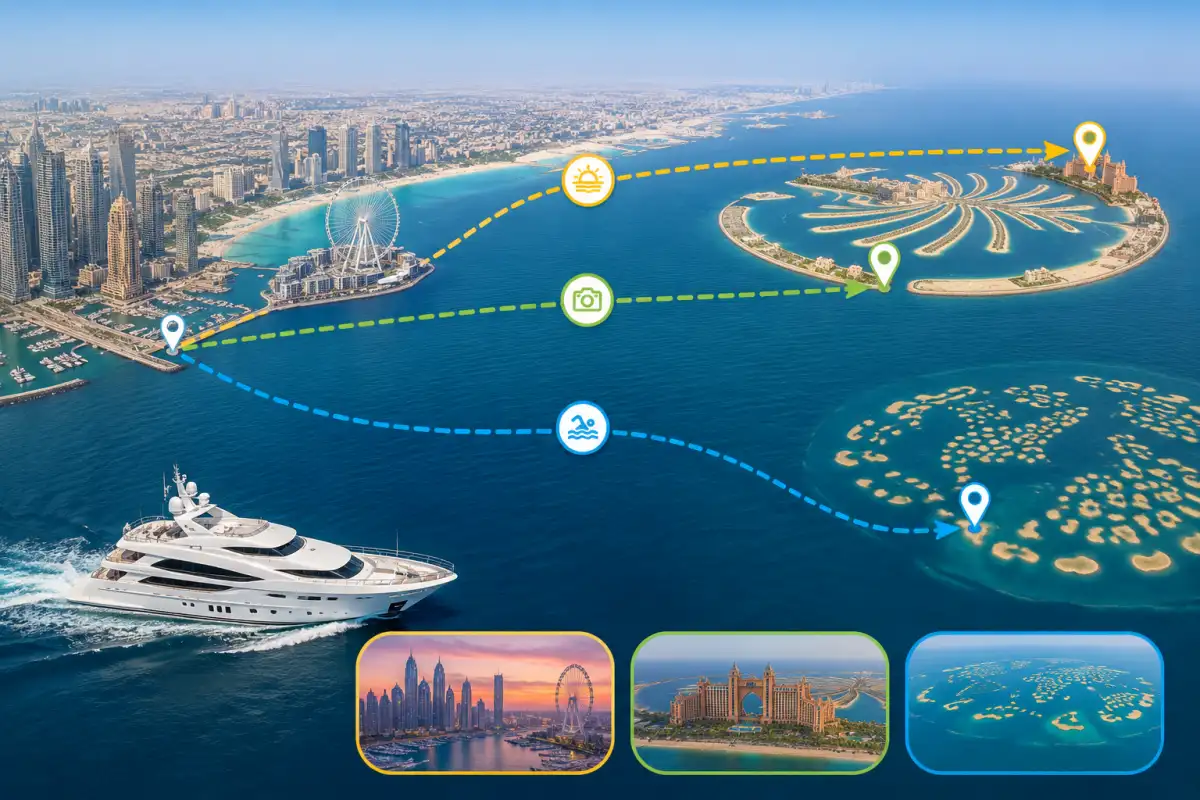 Best Dubai Yacht Routes for Long Weekends