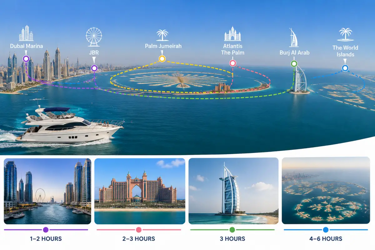 Popular Family Yacht Cruise Routes Dubai for Father's Day