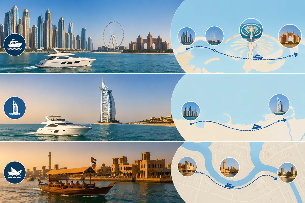 Popular Dubai Boat Tour Routes