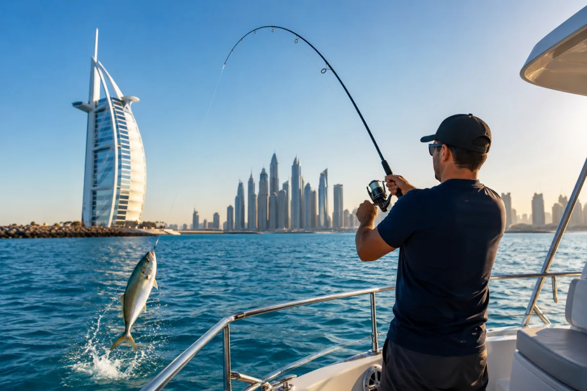Yacht Fishing Trip in Dubai