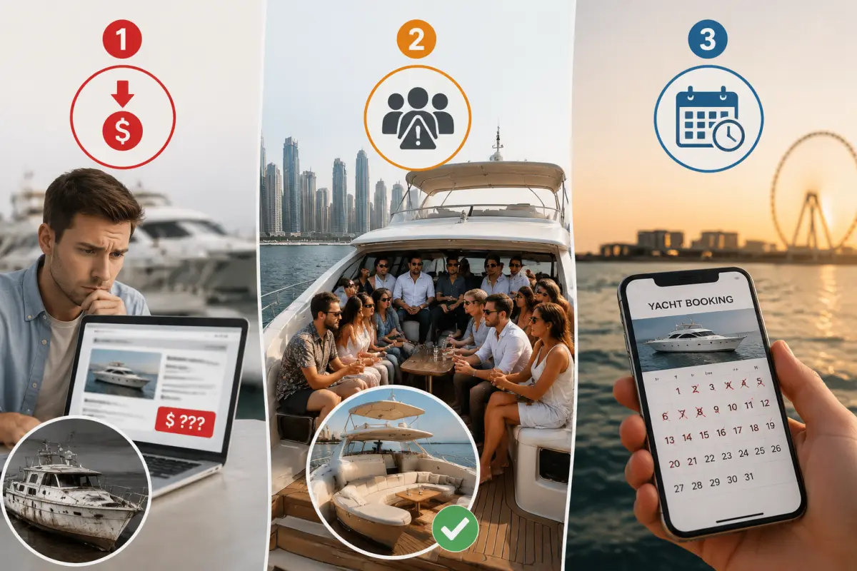Common Mistakes When Booking a Yacht Near JBR