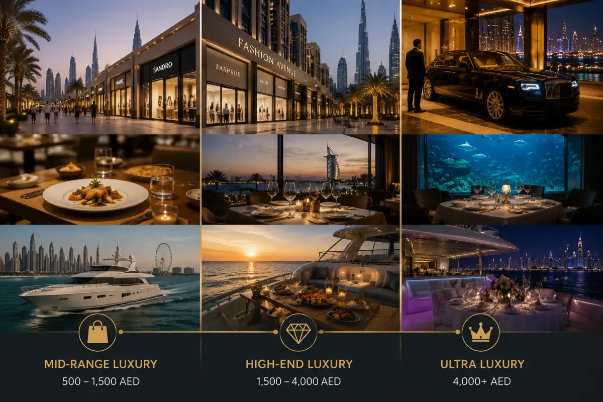 Luxury Budget Levels in Dubai