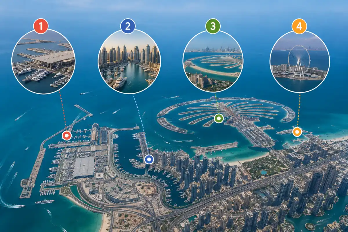 Best Mooring Locations for the 2026 Dubai Boat Show