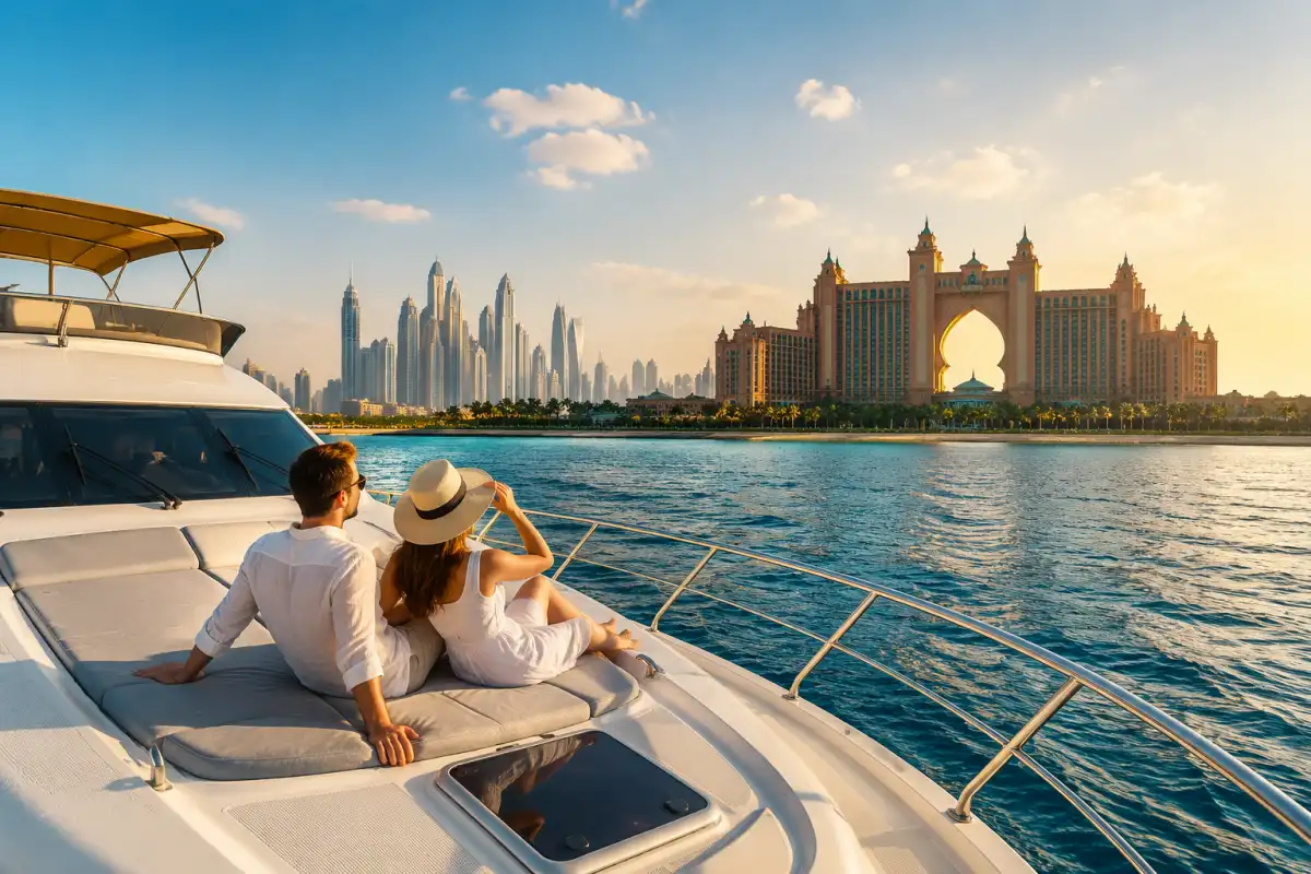 Palm Jumeirah Private Yacht Cruise for Couple