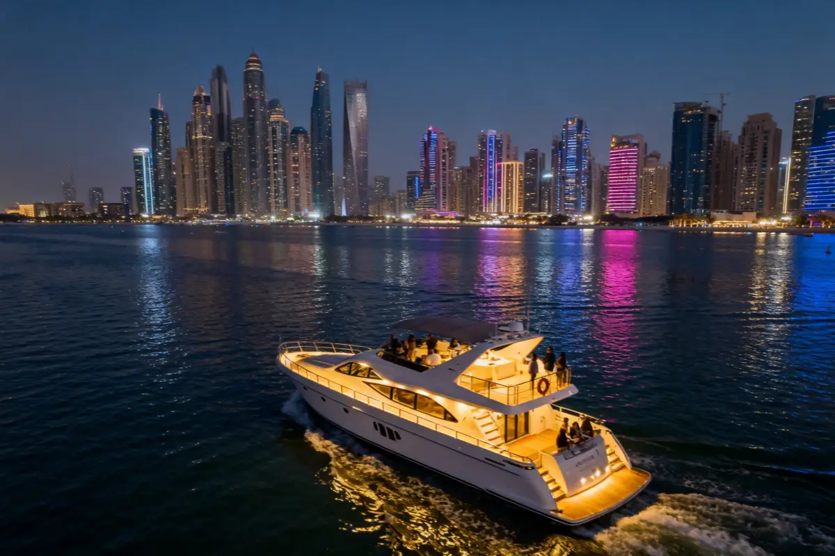 Dubai Marina Nighttime Yacht Cruise