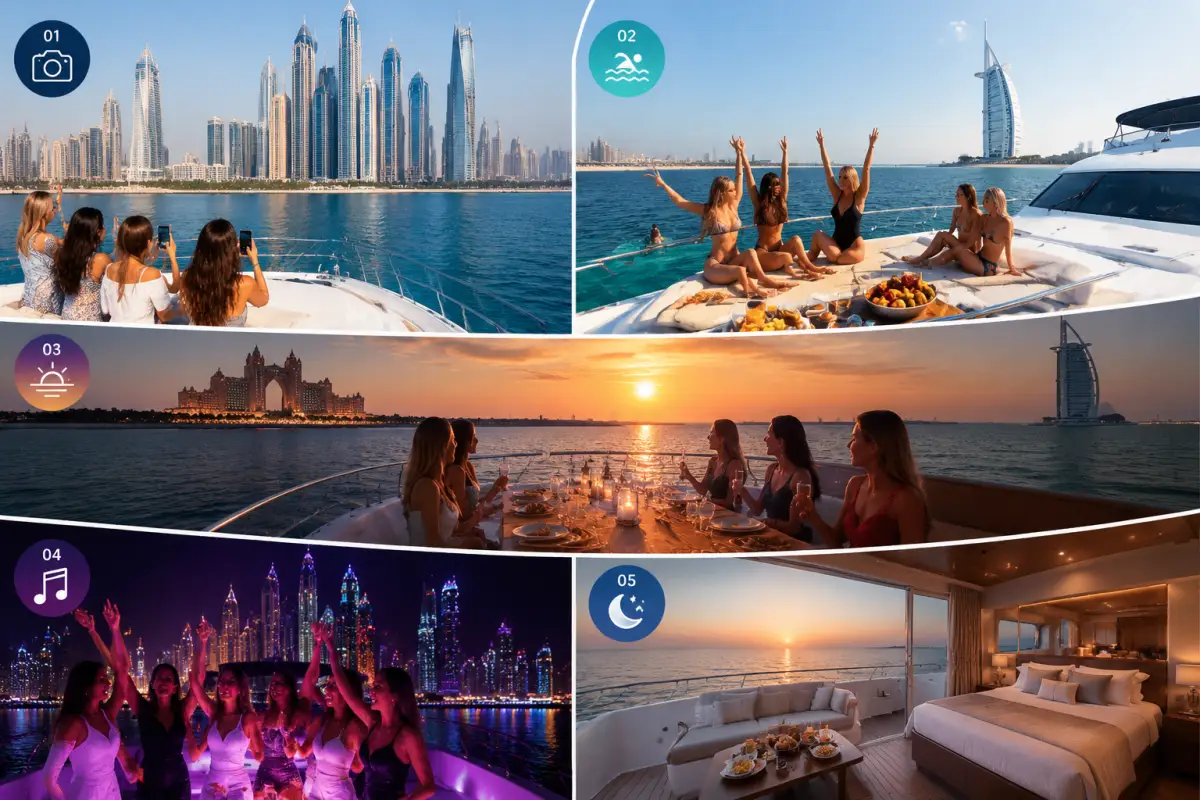 Best Dubai Yacht Cruise Packages for a Girls' Trip