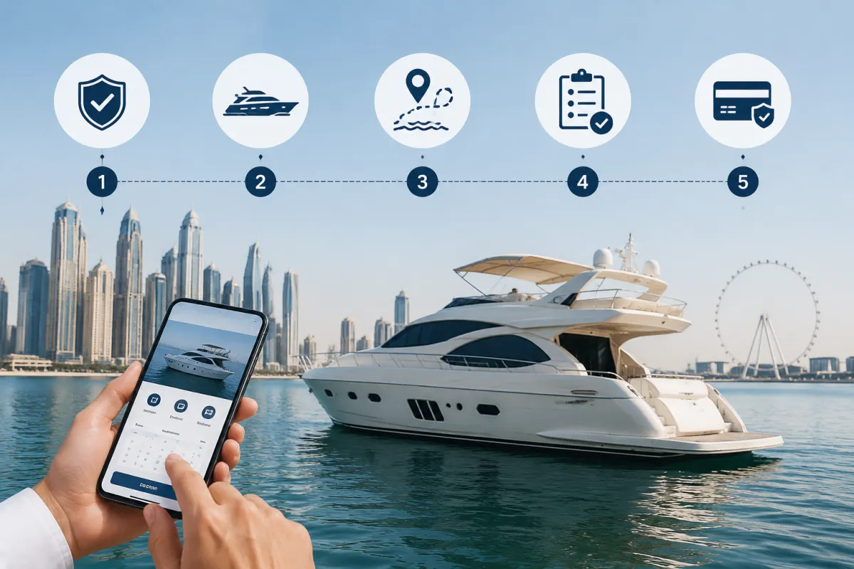 Steps to Book a Private Yacht in Dubai