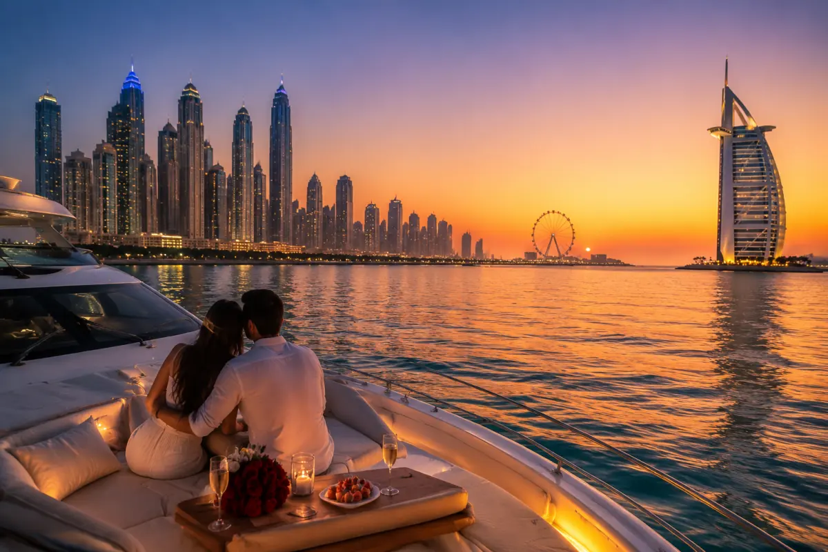 Best Private Sunset Yacht Cruise in Dubai for Couples