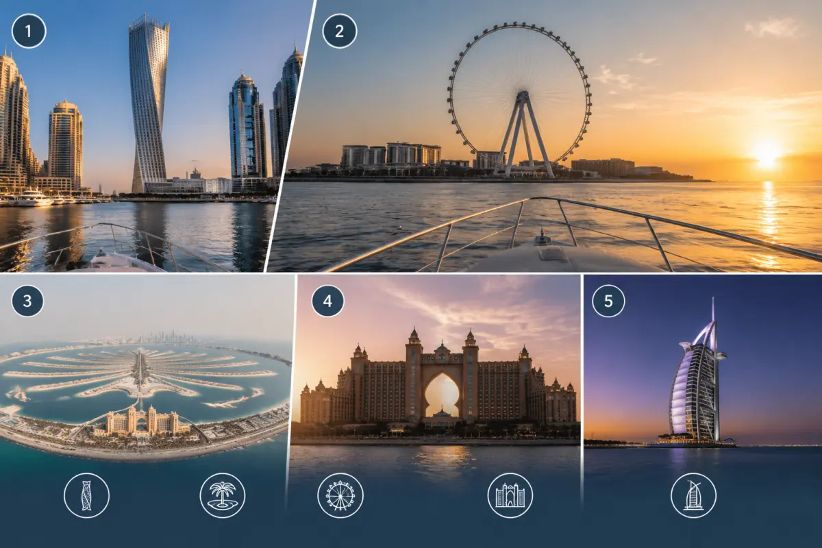 Landmark Photography Spots on a Dubai Yacht Cruise