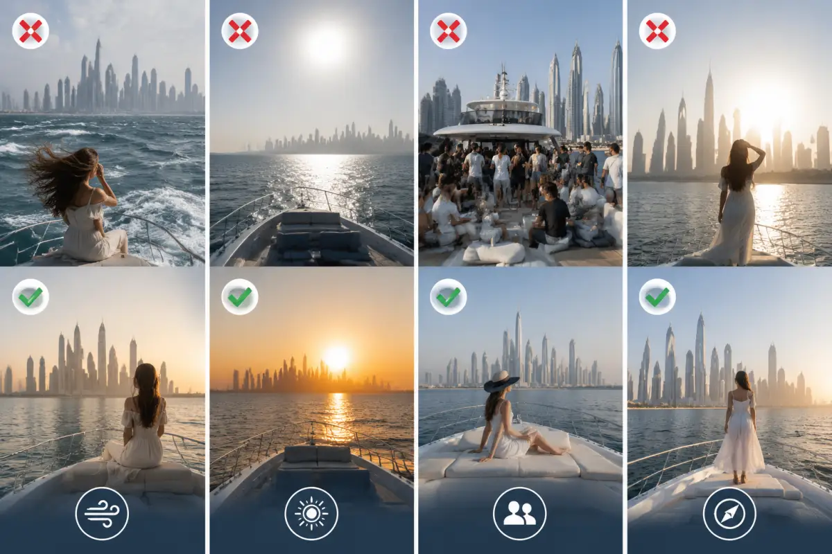 Dubai Yacht Photography Pitfalls You Should Avoid