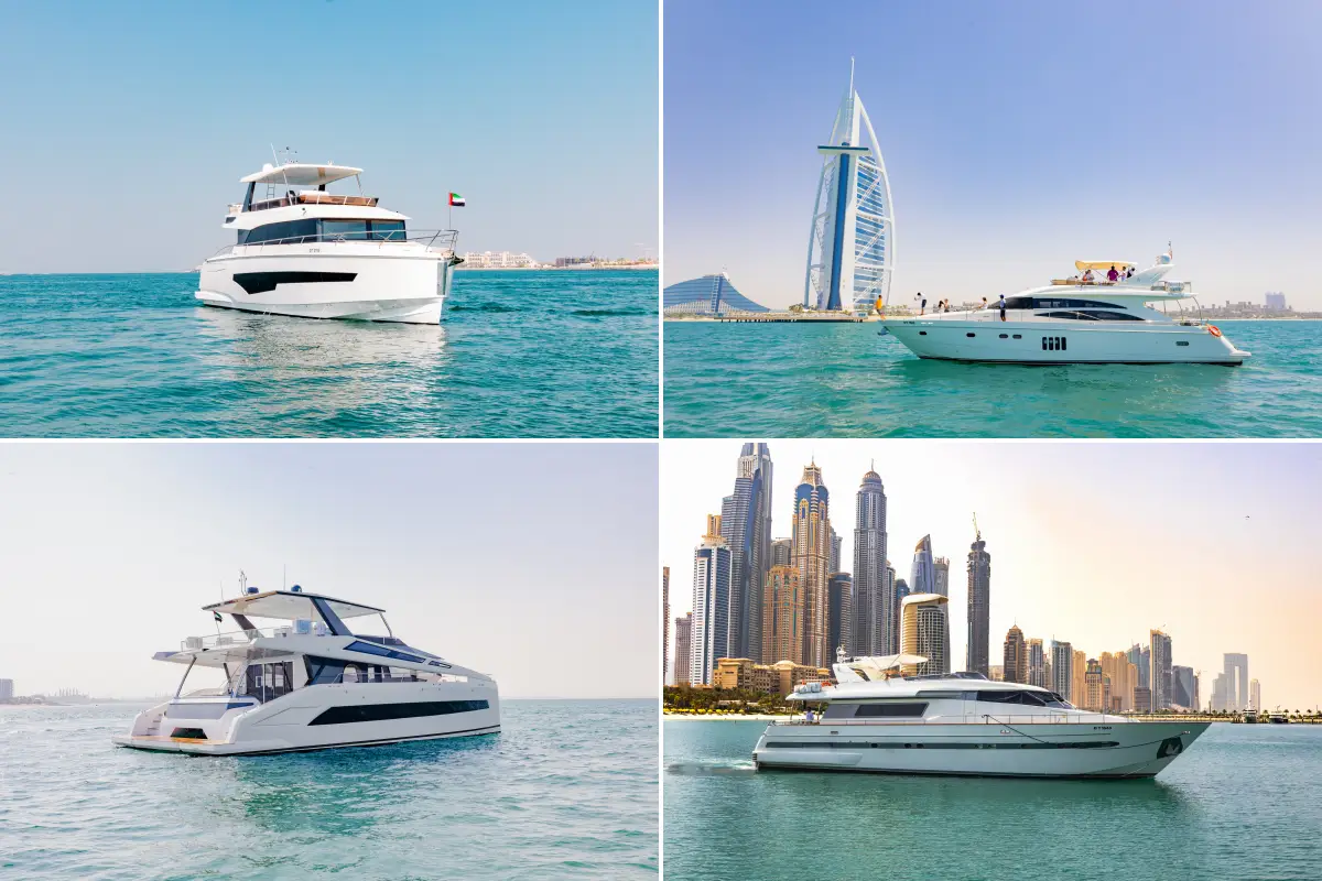 Types of Yacht Rentals in Dubai