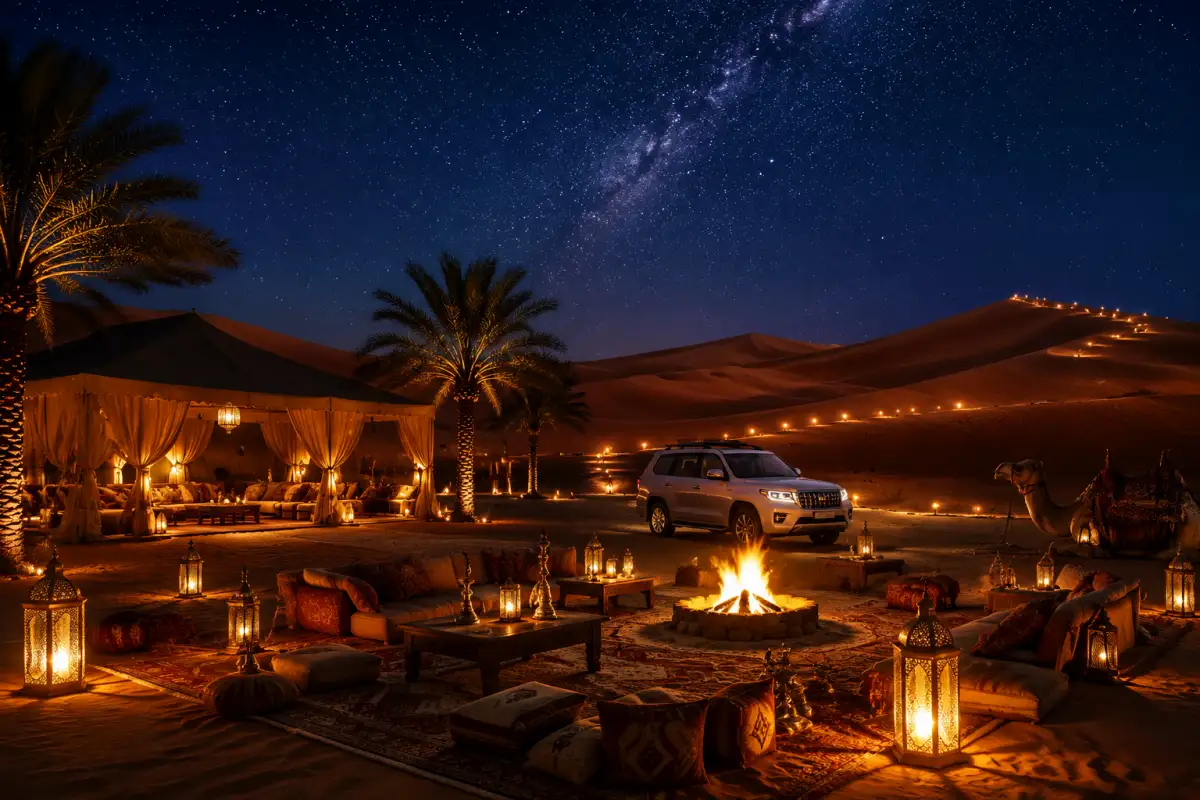 Best Dubai Luxury Desert Experiences at Night