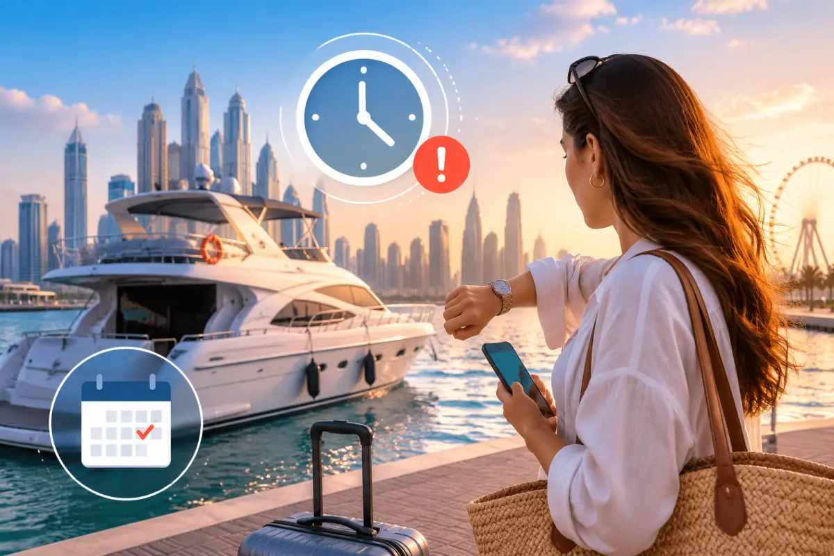 What Happens If You're Late for a Yacht Rental in Dubai