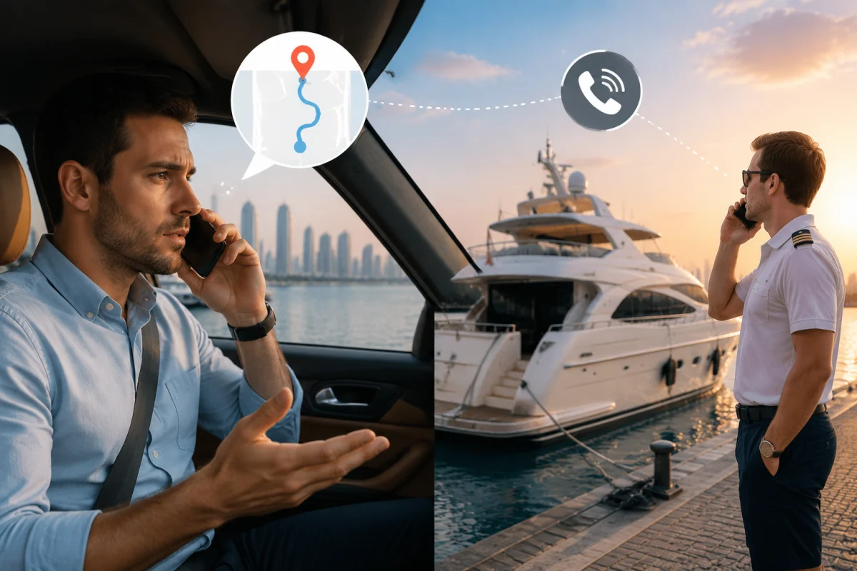 Contact the Operator as Soon as You Know You May Be Late for the Yacht Cruise