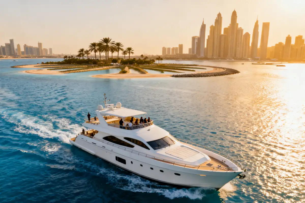 Rent a yacht in Dubai for a sightseeing cruise