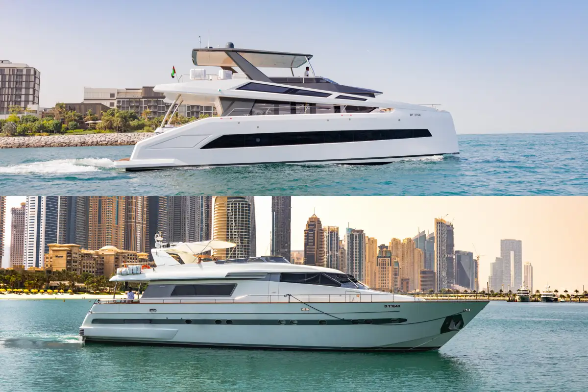 Catamaran or Motor Yacht for Dubai Cruise