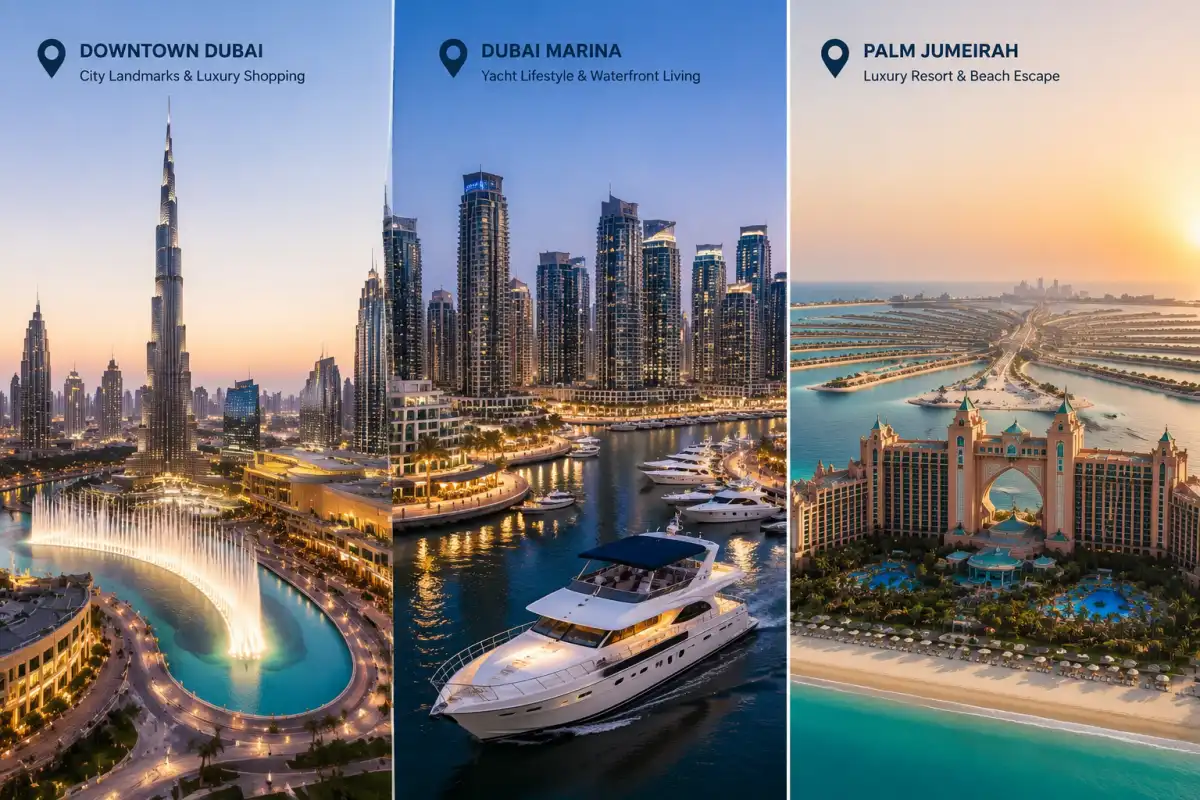 Best Areas to Stay for a 3-Day Luxury Dubai Trip