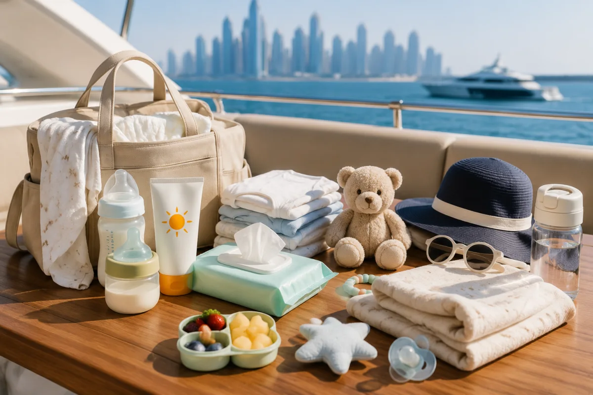 Items to Bring on a Yacht Trip to Dubai with Your Baby