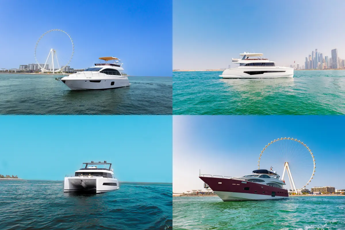 Types of Yacht Rentals in Dubai