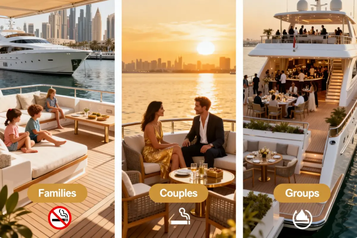 Dubai Yacht Smoking Tips for Different Types of Guests