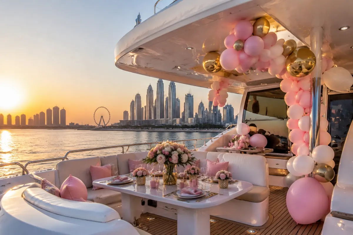 Dubai Yacht Decoration