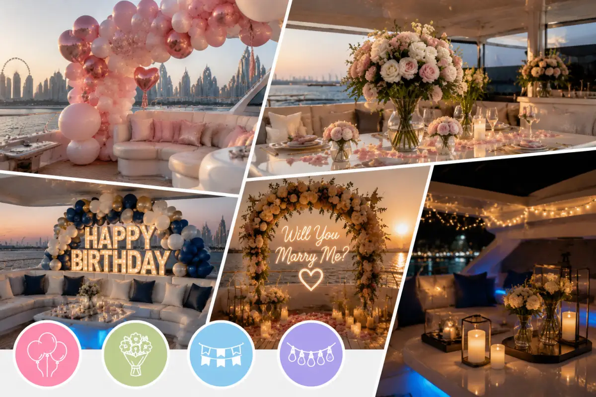What Decorations Are Commonly Allowed on Dubai Yachts