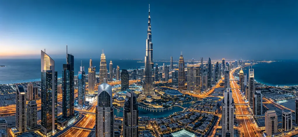 Dubai city skyline