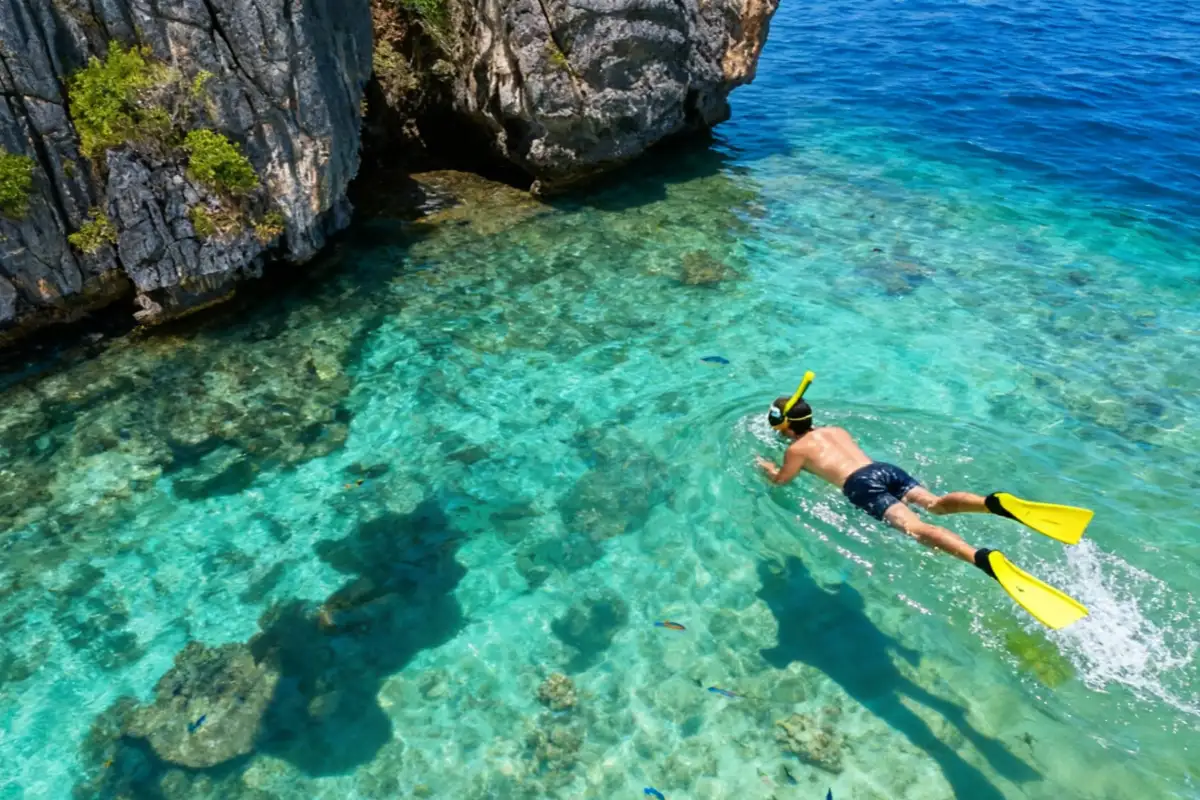 Snorkeling at Snoopy Island in Fujairah