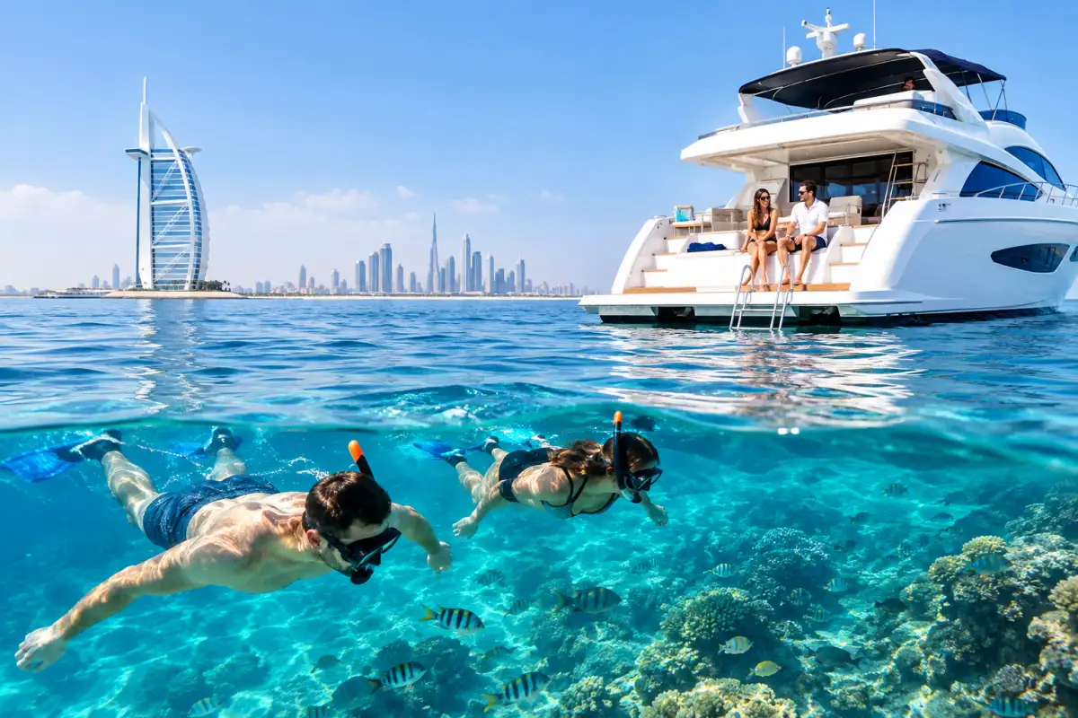 Private Yacht Snorkeling in Dubai