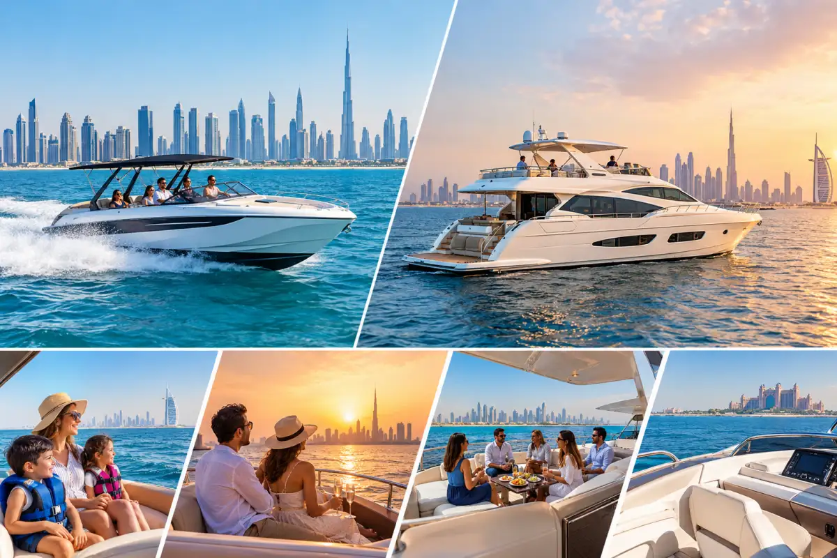 Types of Speedboat and Yacht Cruises in Dubai