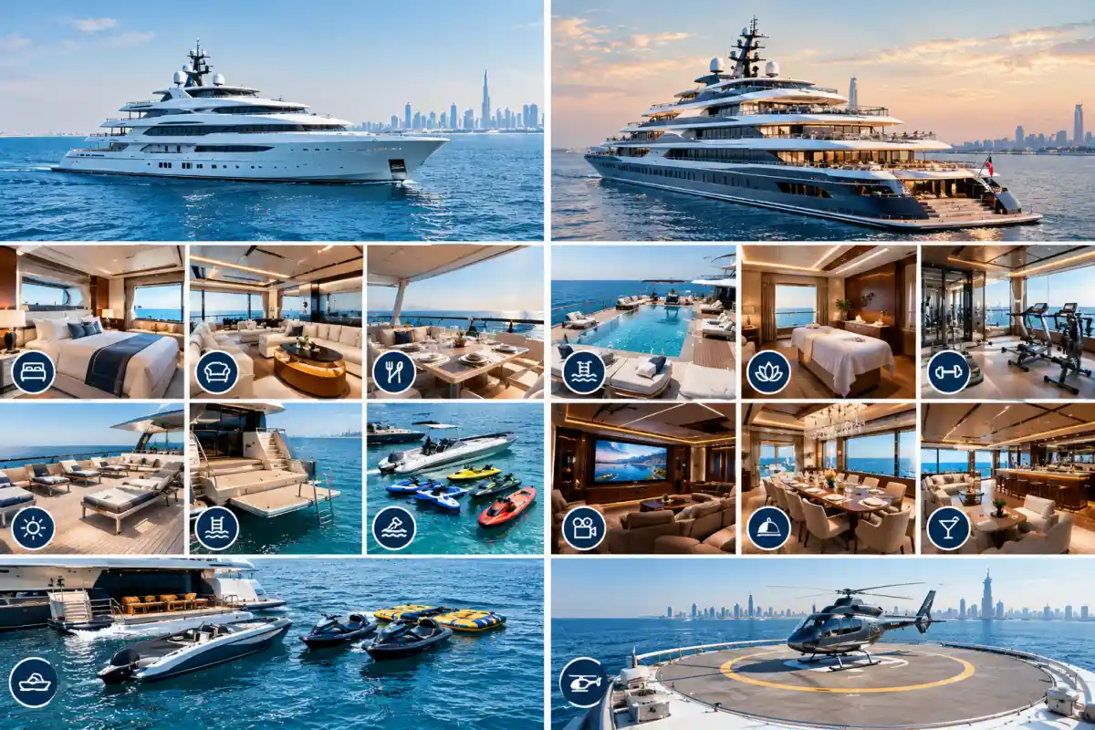 Amenities and Facilities Included in a Superyacht and Megayacht