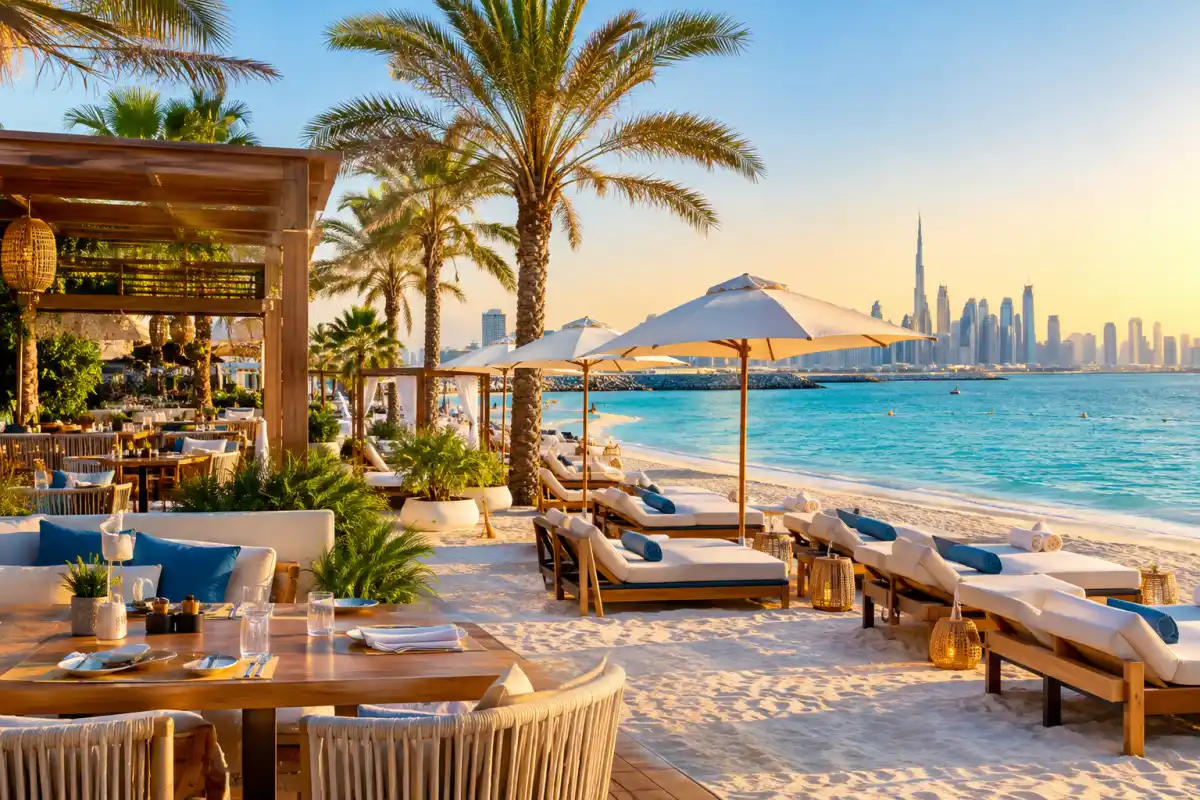 J1 Beach Dubai Beachfront Dining and Sun Loungers