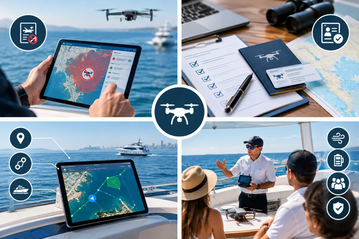 Safety inspection of maritime drones