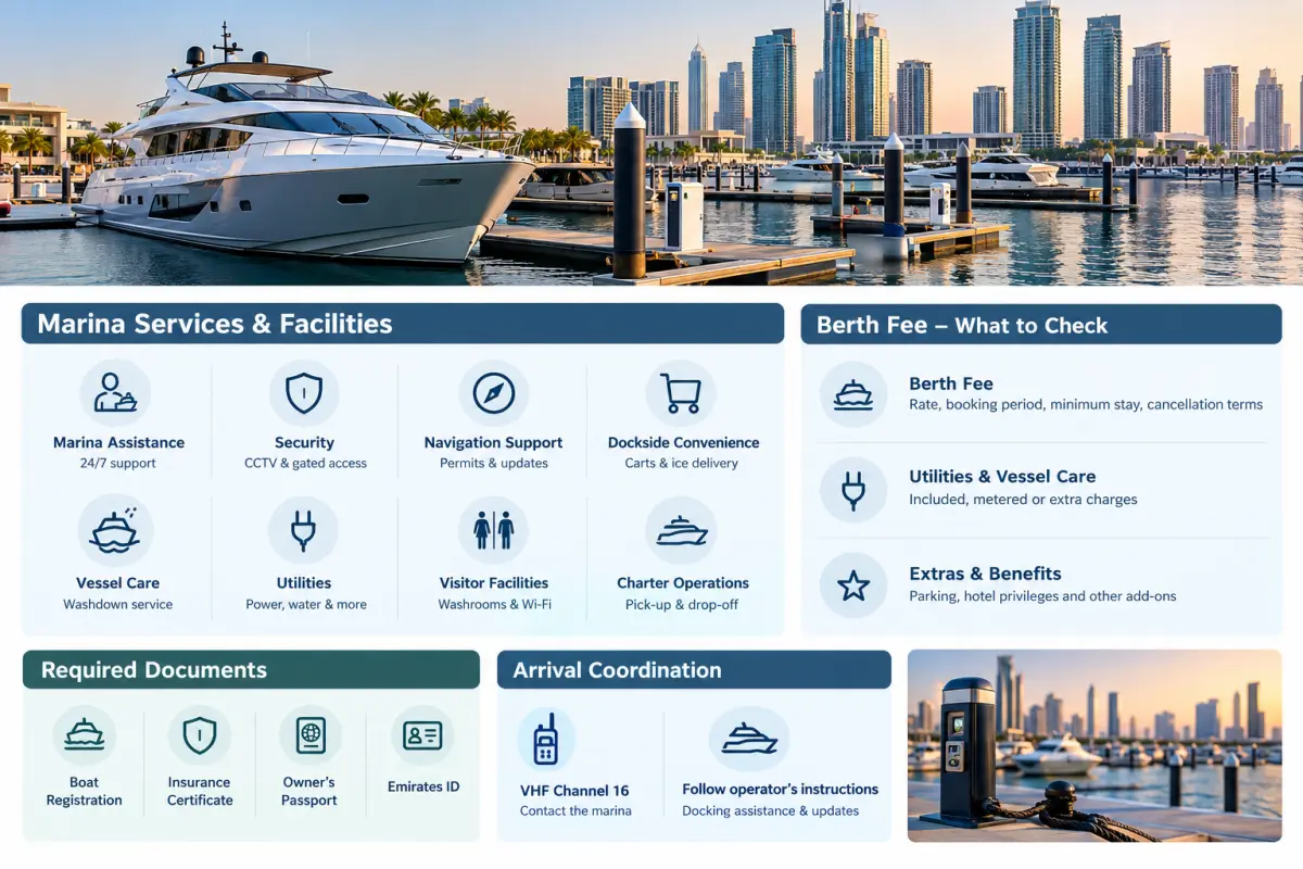 Facilities and Services Offered by Marasi Bay Marina